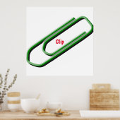 Poster papierklem (Keuken)