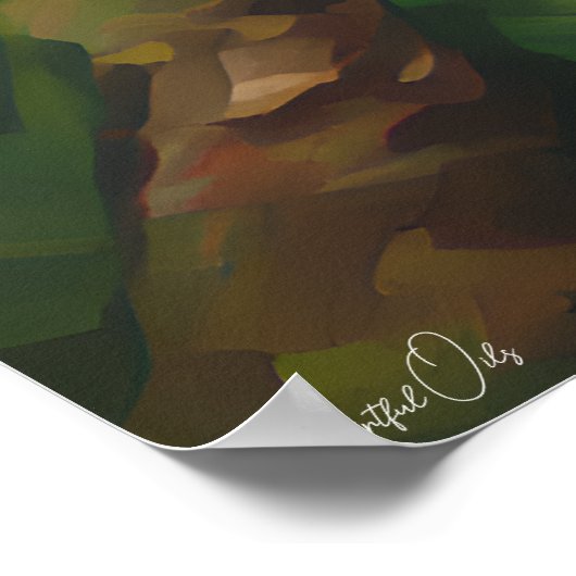 Poster | Paradijsvogel | Olieverfstijl (Hoek)