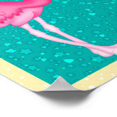 Poster Paradise Flamingo (Hoek)