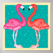 Poster Paradise Flamingo (Voorkant)
