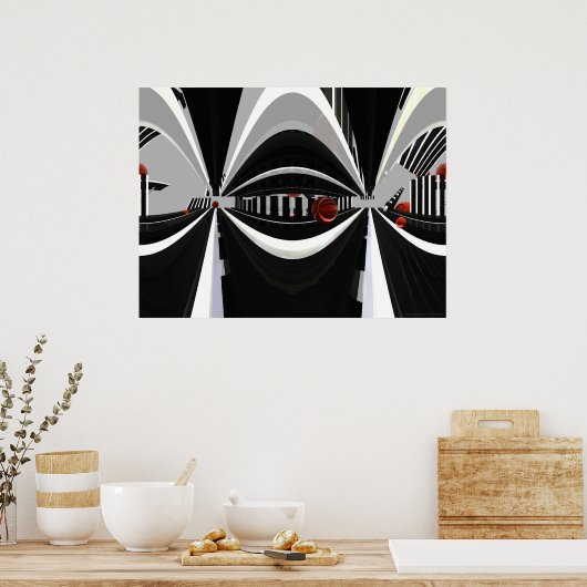 Poster parallelle lijnen (Keuken)