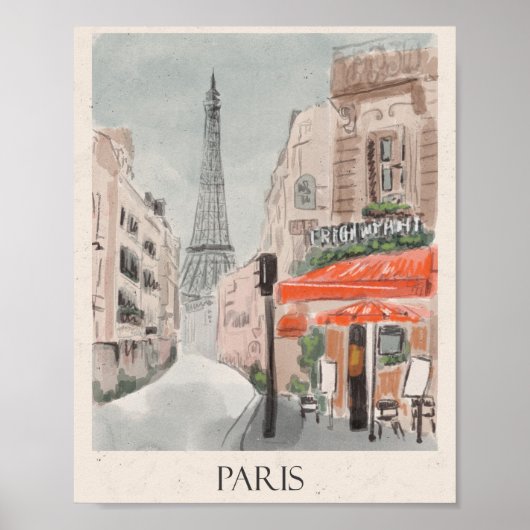 Poster Parijs (Voorkant)