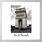 Poster Parijs - Arc de Triomphe (Voorkant)