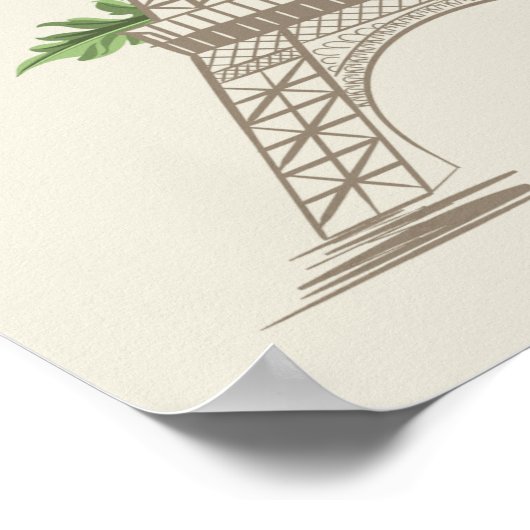 Poster Parijs Frankrijk (Hoek)