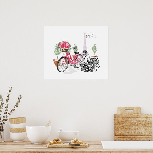 Poster Paris Bike Ride (Keuken)