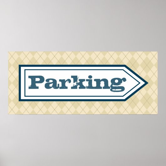Poster Parkeerteken (Voorkant)