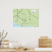 Poster parkplattegrond (kleur) (Keuken)