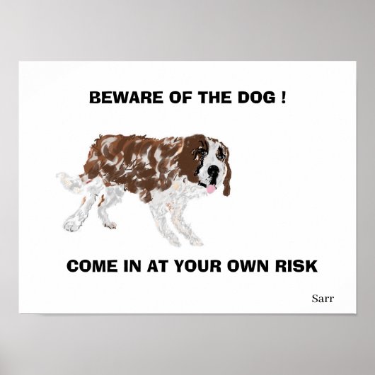 Poster: Pas op! Poster (Voorkant)