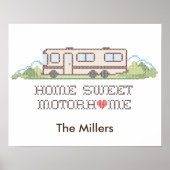 Poster - Pas uw motorhuis aan (Voorkant)