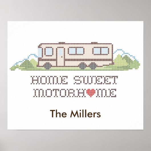 Poster - Pas uw motorhuis aan (Voorkant)