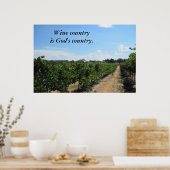 Poster Paso Robles Wine Land (Keuken)