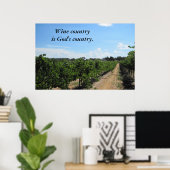 Poster Paso Robles Wine Land (Thuiskantoor)