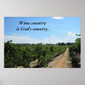 Poster Paso Robles Wine Land (Voorkant)