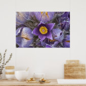 Poster Pasqueflower (Keuken)