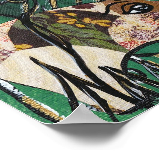 Poster Patchwork Varkens (Hoek)