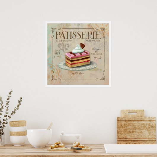 Poster Patisserie II (Keuken)