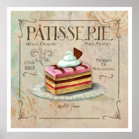Poster Patisserie II (Voorkant)