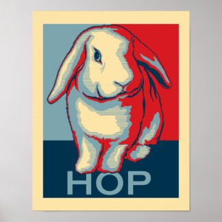 Poster Patriotic Bunny