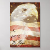 Poster patriottisch Eagle (Voorkant)