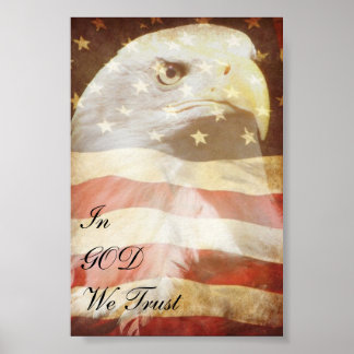 Poster patriottisch Eagle
