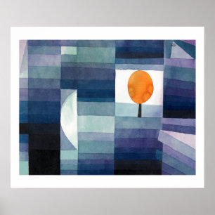 POSTER : PAUL KLEE : DE HARBINGER VAN AUTUMN