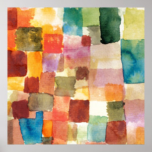POSTER : PAUL KLEE : ONTHOUDEN, 1914