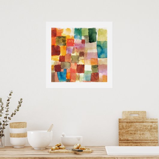 POSTER : PAUL KLEE : ONTHOUDEN, 1914 (Keuken)