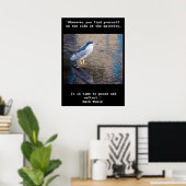 Poster, pauze en reflecteer Hawaiian Water Bird Poster (Thuiskantoor)
