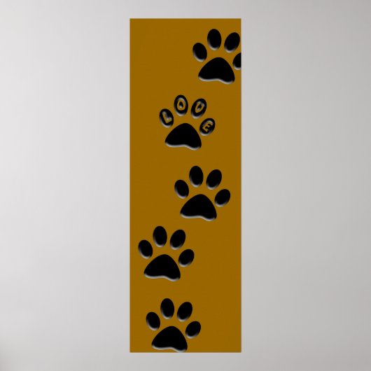 Poster Paw Print (Voorkant)