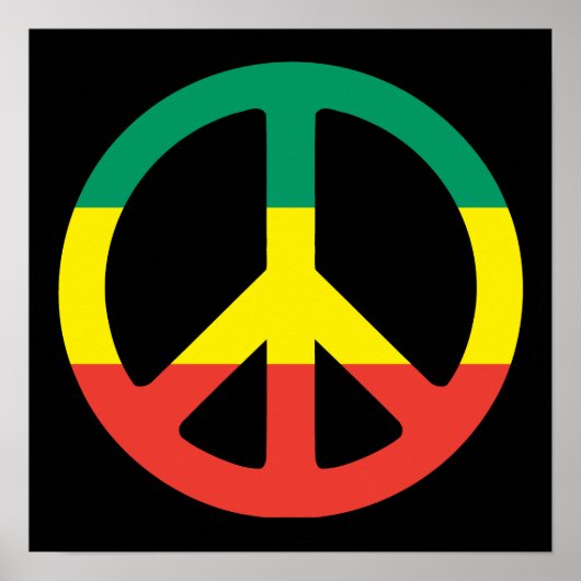 poster peace rasta (Voorkant)