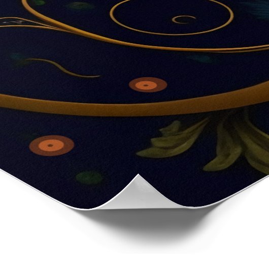 Poster Peacock (Hoek)