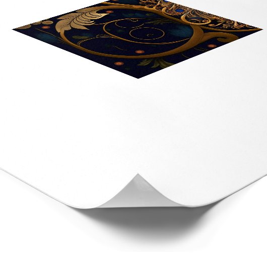 Poster Peacock (Hoek)