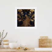 Poster Peacock (Keuken)