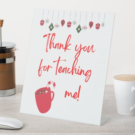 Poster Pedastal, bedankt dat je me hebt geleerd Reclamebord Met Voetstuk (Insitu)