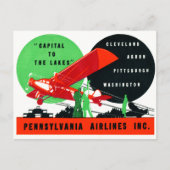 poster Penn Airlines 1930 Briefkaart (Voorkant)