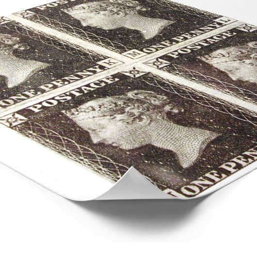 Poster - Penny Black Postage Stamps (Hoek)