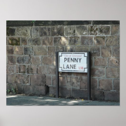 Poster - Penny Lane (Voorkant)