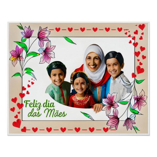 Poster Perfeito da Zazzle para homenagem as mães  (Voorkant)