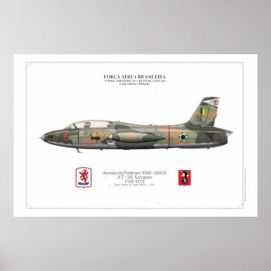 Pôster perfil AT-26 Xavante - FAB Poster (Voorkant)