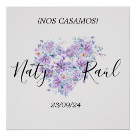 Póster Personalizado para Bodas Perfect Poster