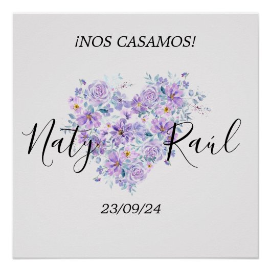 Póster Personalizado para Bodas Perfect Poster (Voorkant)