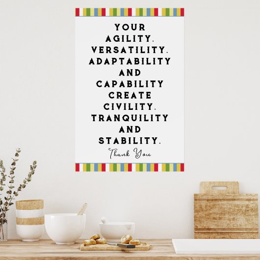 Poster personeelswaardering (Keuken)