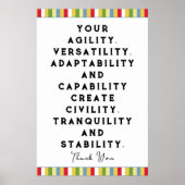 Poster personeelswaardering (Voorkant)