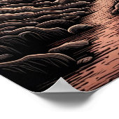 Poster Pessoa Caminhando Paisagens Surrealista (Hoek)