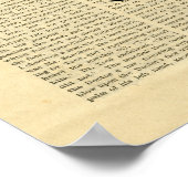 Poster  Pet Mustache in de krant (Hoek)