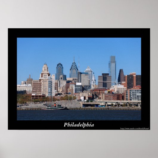 Poster Philadelphia Skyline (Voorkant)