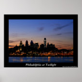 Poster Philadelphia Twilight (Voorkant)