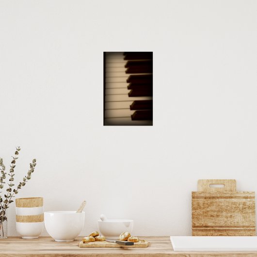 Poster Piano Keys (Keuken)