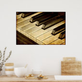 Poster Piano Keys (Keuken)