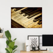 Poster Piano Keys (Thuiskantoor)